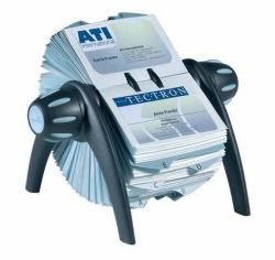 Durable Visifix Flip portabiglietti da visita Nero 