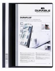 Durable Duraplus cartellina con fermafoglio Nero 