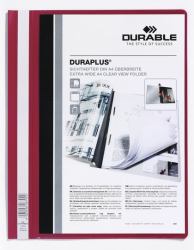 Durable DURAPLUS cartellina con fermafoglio Rosso 