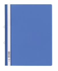Durable 258006 cartellina con fermafoglio PVC Blu, Trasparente 