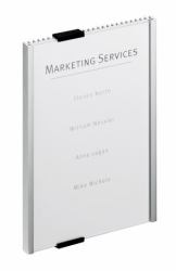 Durable Info Sign Acrilico, Alluminio Argento 