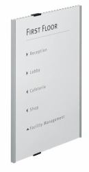 Durable Info Sign Acrilico, Alluminio Argento 