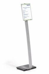 Durable INFO SIGN Stand informativo A4 Acrilico, Alluminio Argento 