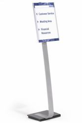 Durable 481323 stand informativo e supporto per brochure A3 Acrilico Argento 
