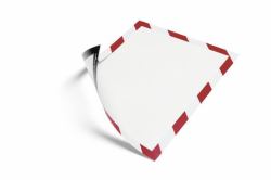 Durable 4945-132 cornice magnetica A4 Rosso, Bianco 