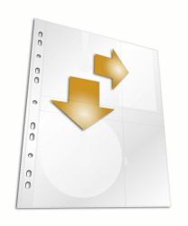 Durable 522219 custodia CD/DVD Custodia a borsellino Trasparente 