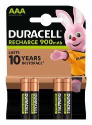 Duracell StayCharged AAA [4pcs] Batteria ricaricabile Mini Stilo AAA Nichel-Metallo Idruro [NiMH] 