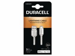 Duracell USB5022W cavo Lightning 2 m Bianco 
