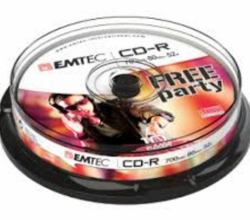 Emtec 52x, 10 pack CD-R 700 MB 10 pz 