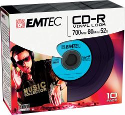 Emtec CD-R Vinyl Look 700 MB 10 pz 