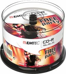 Emtec ECOC805052CB CD vergine CD-R 700 MB 52x 50 pz 