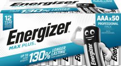 Energizer Max Plus Alkaline AAA Battery Pack of 50