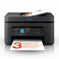 Epson WorkForce WF-2930DWF stampante multifunzione A4 getto d'inchiostro [stampa, scansione, copia], display LCD 3.7cm, ADF, WiFi Direct, 3 mesi di inchiostro incluso con ReadyPrint 