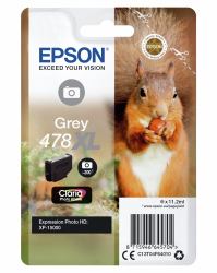 Epson Squirrel Singlepack Grey 478XL Claria Photo HD Ink 