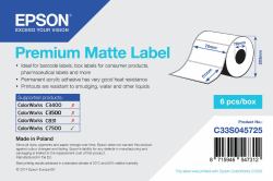 Epson Premium Matte Label - Die-cut Roll: 76mm x 51mm, 2310 labels 
