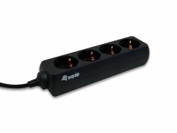 Equip 333281 prolunghe e multiple 1,1 m 4 presa[e] AC Nero 
