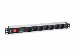 Equip 333309 prolunghe e multiple 1,8 m 7 presa[e] AC Interno Nero, Bianco 