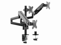 Equip Staffa di montaggio da scrivania per monitor tripli da 17” a 27” 
