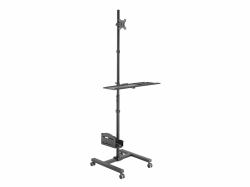 Equip Postazione di lavoro mobile con monitor singolo da 17"-32” 