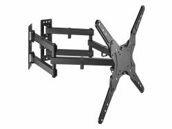 Equip 650328 Staffa per montaggio a parete del televisore ad angolo con movimento completo da 23“ a 55”. 