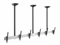 Equip Montaggio a soffitto a tre schermi da 45” a 50” 