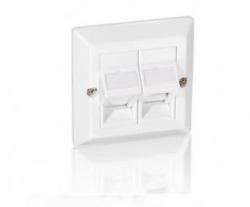 Equip 760301 Placca copripresa e copri interruttori Bianco 