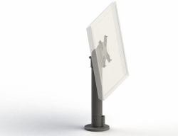 Ergonomic Solutions SpacePole SPV1102 30 cm [11.8"] Viti Nero 