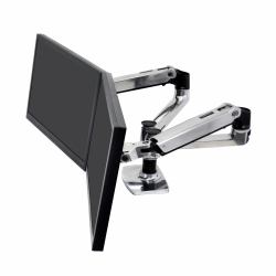 Ergotron LX Series 45-245-026 Supporti a parete per TV 68,6 cm [27"] Scrivania Argento 