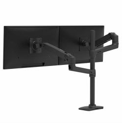 Ergotron LX Series LX Dual Stacking Arm, Tall Pole, Matte Black 101,6 cm [40"] Scrivania Nero 