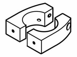 Ergotron Split 1.5" Pole-Mount Bracket Alluminio 