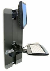 Ergotron StyleView Vertical Lift, Patient Room 61 cm [24"] Nero 