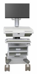 Ergotron M011-0101-111001-1-0 base e supporto per PC/workstation All-in-One 19,5 kg Bianco, Grigio 61 cm [24"] 