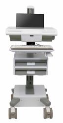 Ergotron M021-0101-111001-1-0 base e supporto per PC/workstation All-in-One 19,5 kg Bianco, Grigio 43,2 cm [17"] 