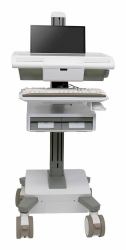 Ergotron M021-0101-120001-1-0 base e supporto per PC/workstation All-in-One 19,5 kg Bianco, Grigio 43,2 cm [17"] 