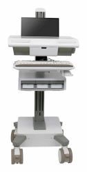 Ergotron M021-0101-130001-1-0 base e supporto per PC/workstation All-in-One 19,5 kg Bianco, Grigio 43,2 cm [17"] 