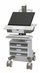 Ergotron M031-0101-111101-1-0 base e supporto per PC/workstation All-in-One 19,5 kg Bianco, Grigio 61 cm [24"] 