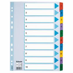 Esselte 100161 intercalare Indice a linguetta numerico Cartone 