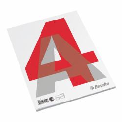 Esselte Glued Pad A4 quaderno per scrivere 100 fogli Grigio, Rosso, Bianco 