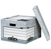 Fellowes R-Kive System Large Storage Box scatola per la conservazione di documenti Grigio 