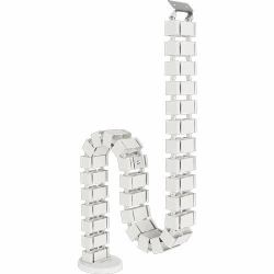 Fellowes 100136872 organizer per cavi Scrivania Guaina intrecciata per cavi Bianco 1 pz 