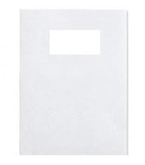 GBC Copertine rilegatura LeatherGrain 25 finestrella bianche[50] 