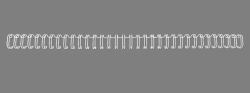 GBC Spirali metalliche WireBind bianche 5 mm [100] 