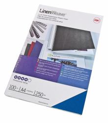 GBC Copertine per rilegatura LinenWeave 250 gsm blu royal [100] 