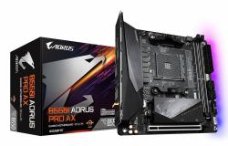 GIGABYTE B550I AORUS PRO AX Scheda madre - CPU AMD Ryzen 5000, VRM a 8 fasi, fino a 5300 MHz DDR4, 1xPCIe 4.0 + 1xPCIe 3.0 M.2, Wi-Fi 6E, LAN 2.5GbE, USB 3.2 Gen 2 
