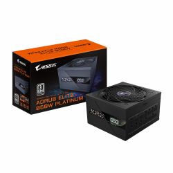 GIGABYTE AORUS ELITE P850W Alimentatore - PCIe 5.0, 80 PLUS Platinum, Design completamente modulare, Ventola da 120 mm, Compatibile con ATX 3.0, Spina EU 