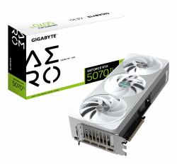 GIGABYTE GeForce RTX 5070 Ti AERO OC 16G Scheda Grafica - 16GB GDDR7, 256 bit, PCI-E 5.0, 2588 MHz Core Clock, 3 x DP 2.1a, 1 x HDMI 2.1b, NVIDIA DLSS 4, GV-N507TAERO OC-16GD 