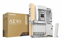 GIGABYTE X870E AERO X3D WOOD Scheda Madre - Supporta CPU AMD Ryzen 9000, VRM digitale a 16+2+2 fasi, fino a 9000Hz DDR5 [O.C.], 2xPCIe 5.0 + 2xPCIe 4.0, Wi-Fi 7, LAN 5GbE, USB 4 