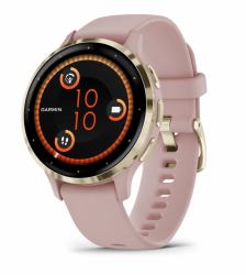 Garmin Venu 3S 3,05 cm [1.2"] AMOLED 41 mm Digitale 390 x 390 Pixel Touch screen Oro, Rosa Wi-Fi GPS [satellitare] 