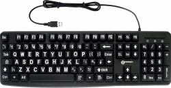 Geemarc Telecom K-HV-BW tastiera Universale USB QWERTY Inglese UK Nero  - Versione UK