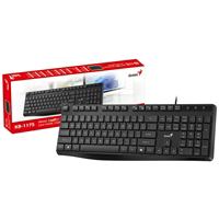 Genius Computer Technology Genius KB-117S Wired AI Copilot Silent Tastiera, USB Plug and Play, 11 Multimedia Function Keys, Full Size UK Layout Design for Home or Office, Black - Versione UK